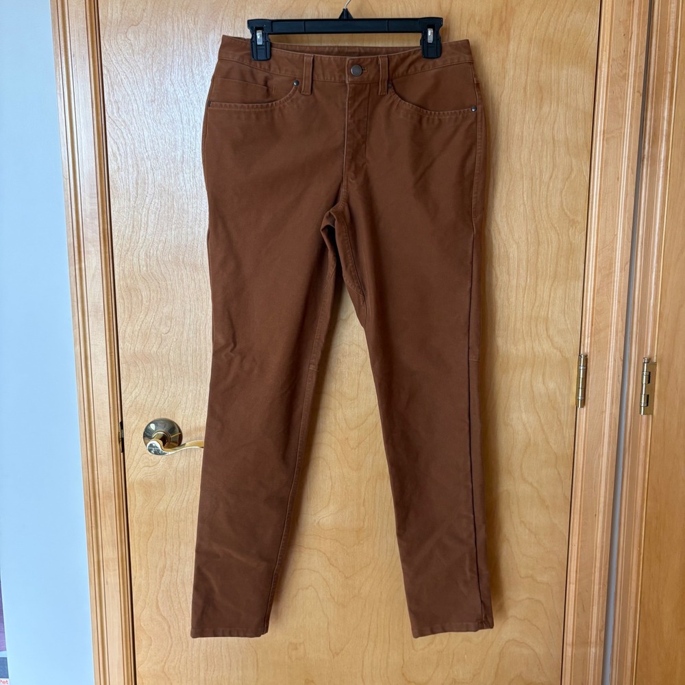 Lululemon‎ ABC Pants Mens 30 Copper Brown Canvas Slim Fit 5-Pocket Trousers